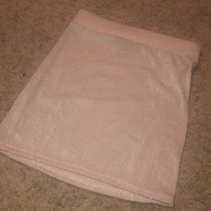 Sparkly pink bodycon skirt